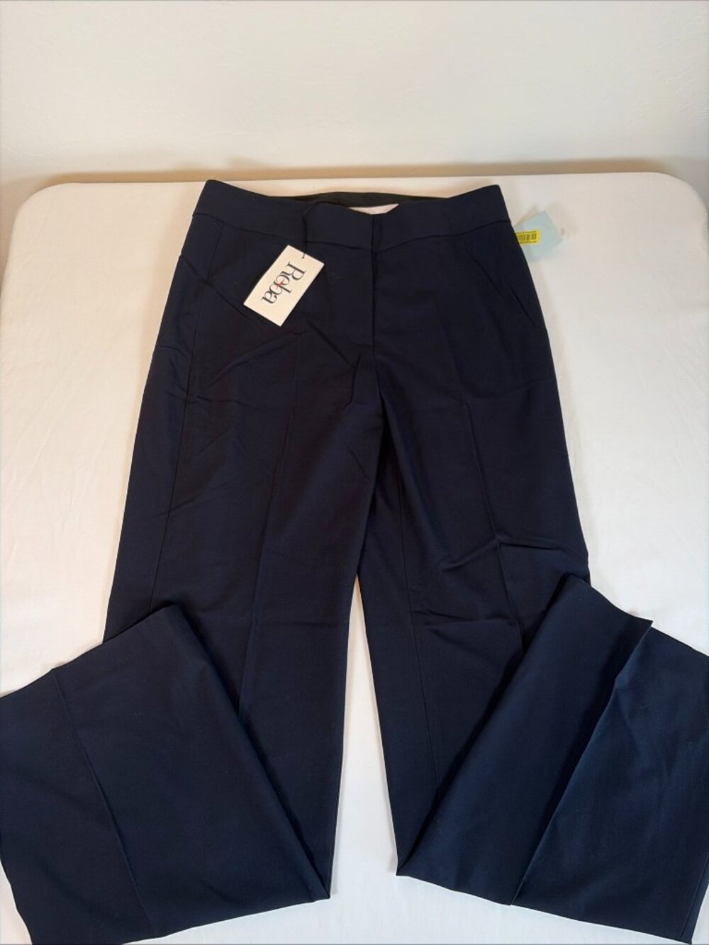 NWT Reba Straight Leg Pants Women's 4 Navy Blue